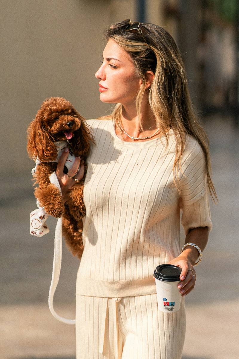Evening Stillness Beige Sweater