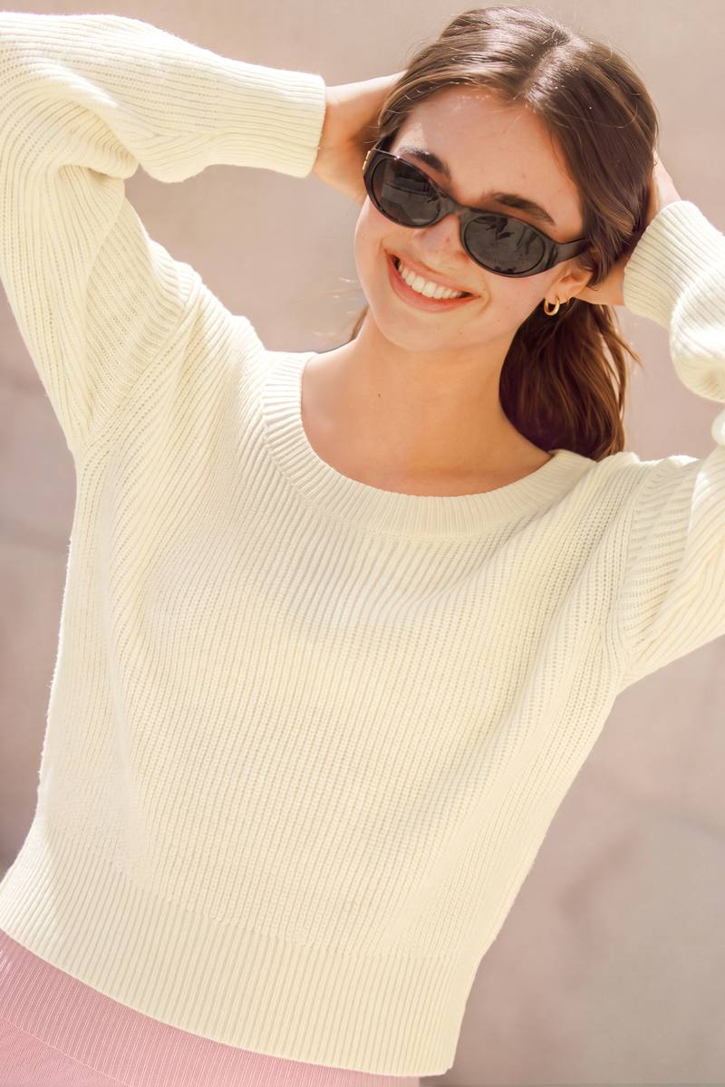 Slow Mornings Neutral Sweater