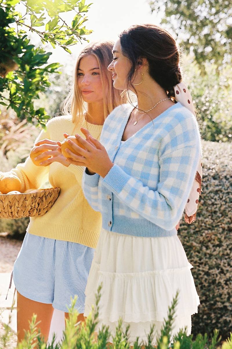 Jam Session Gingham Cardigan